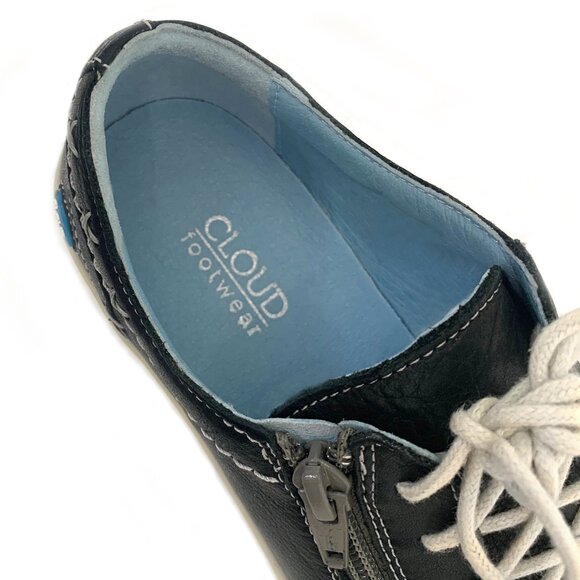 CLOUD Footwear Aika Women’s Leather Sneaker Blue Brushed Sole Size EU 37 - NEW - Picture 3 of 11